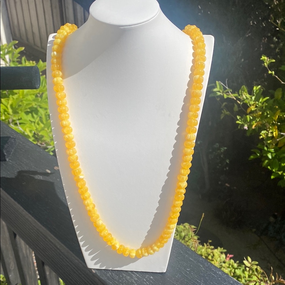Butterscotch yellow Baltic Amber prayer beads -Perfect for Meditation & Mantras